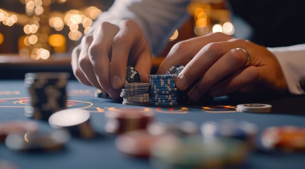 kasih123 live casino studio showing professional dealers and multi-camera broadcast setup